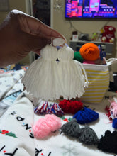 Load image into Gallery viewer, Denim Yarn Earrings
